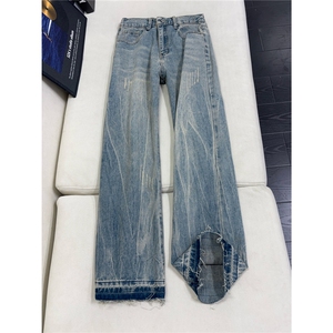 B221美式ins高街暗黑宽松直筒牛仔裤LK25498-特P45控78