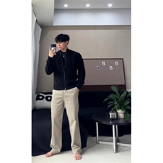 重磅秋冬北极绒双拉链毛衣开衫美式复古休闲慵懒风宽松针织衫外套，男装针织衫/毛衣，电商A486-1