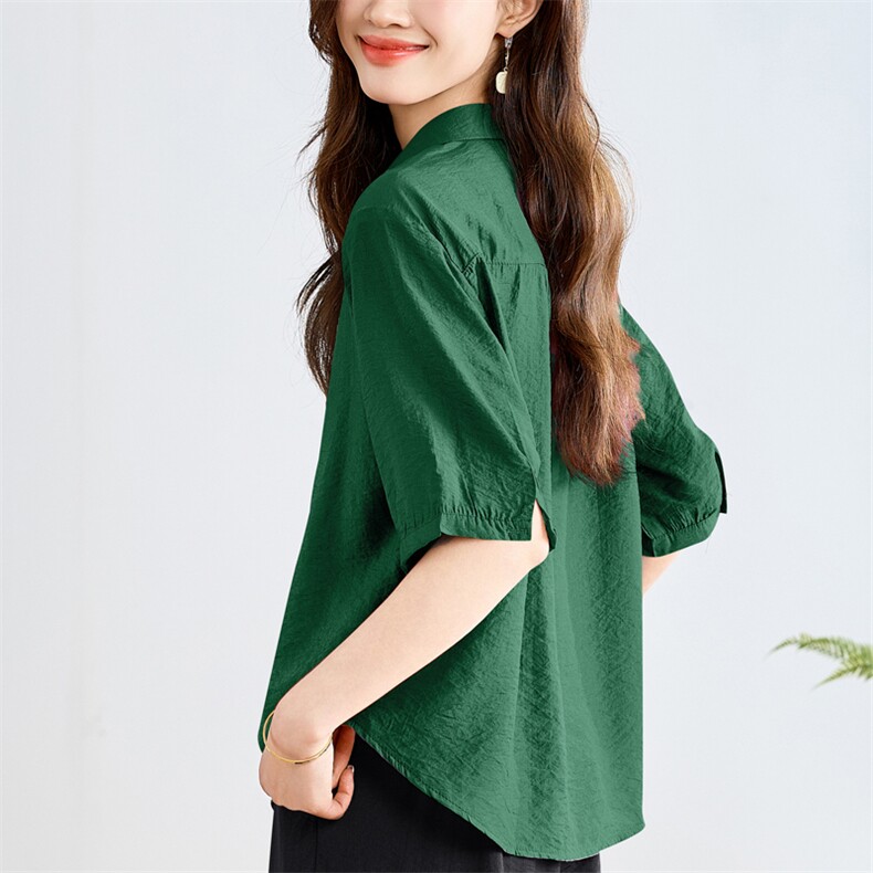 现货刺绣小衫2025夏新款母亲节礼物衬衫女妈妈上衣,女装衬衫,3200格调