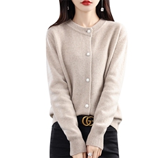 2024年小香风宽松外穿薄款慵懒风羊毛针织衫上衣，女装羊毛衫，赛冬羊绒