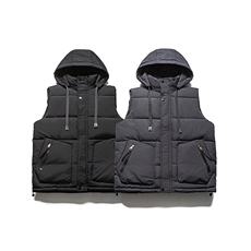 现货可拆卸帽子棉马甲2色，男装背心/马甲，电商A105