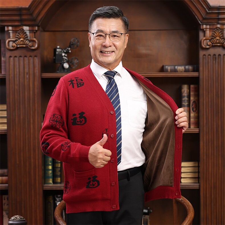 2025年秋季时尚百搭通勤简约休闲休闲情侣,男装中老年男装,亚东羊绒制品