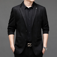 男士2023年秋季新款长袖休闲西服中青年纯色便服外套AJY9663-P180，男装西服，电商B212（原钱塘6029）