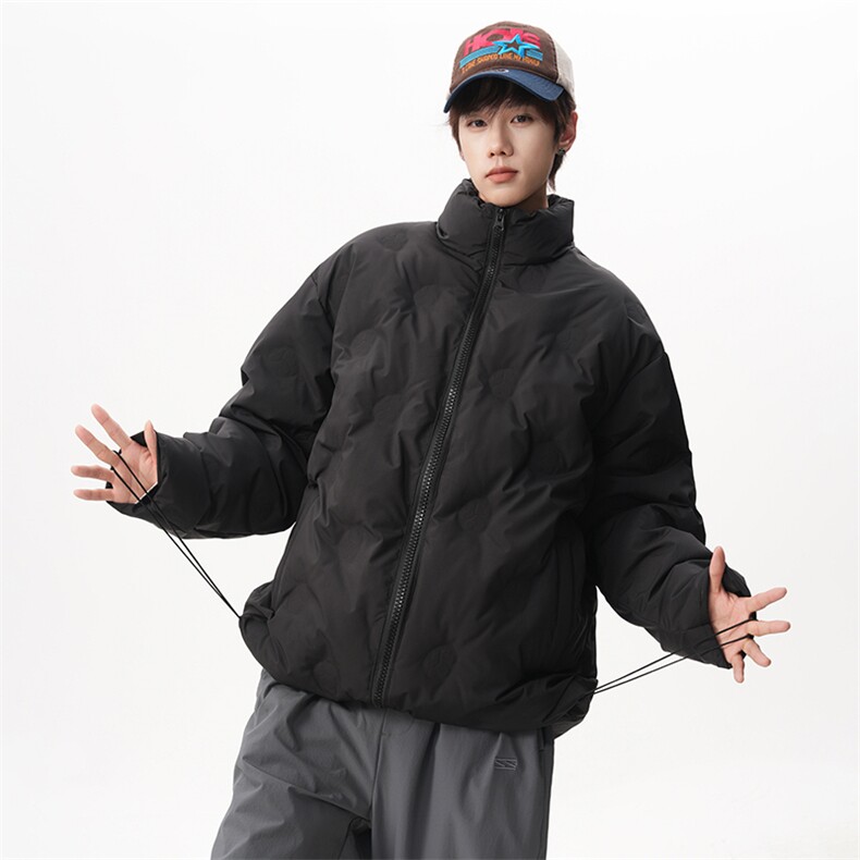 225-2-Y205-P255高品质压花 90绒羽绒服大码 M-5XL 现货图片