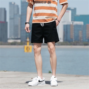 主推不断货短裤男青年大码纯色休闲纯棉三分裤沙滩裤DK8888-P22图片