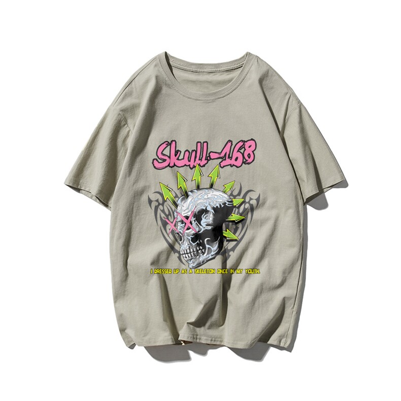 T恤潮流圆领男港风印花2026夏季新款短袖DS-B299-ZY1831特批P25,男装T恤,电商A061-1