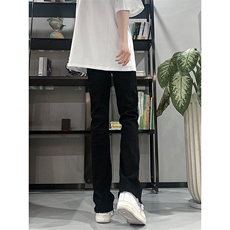 主推货足渐变修身大码直筒微喇毛边牛仔裤K860-K861-K866-P50，男装牛仔裤，星座205
