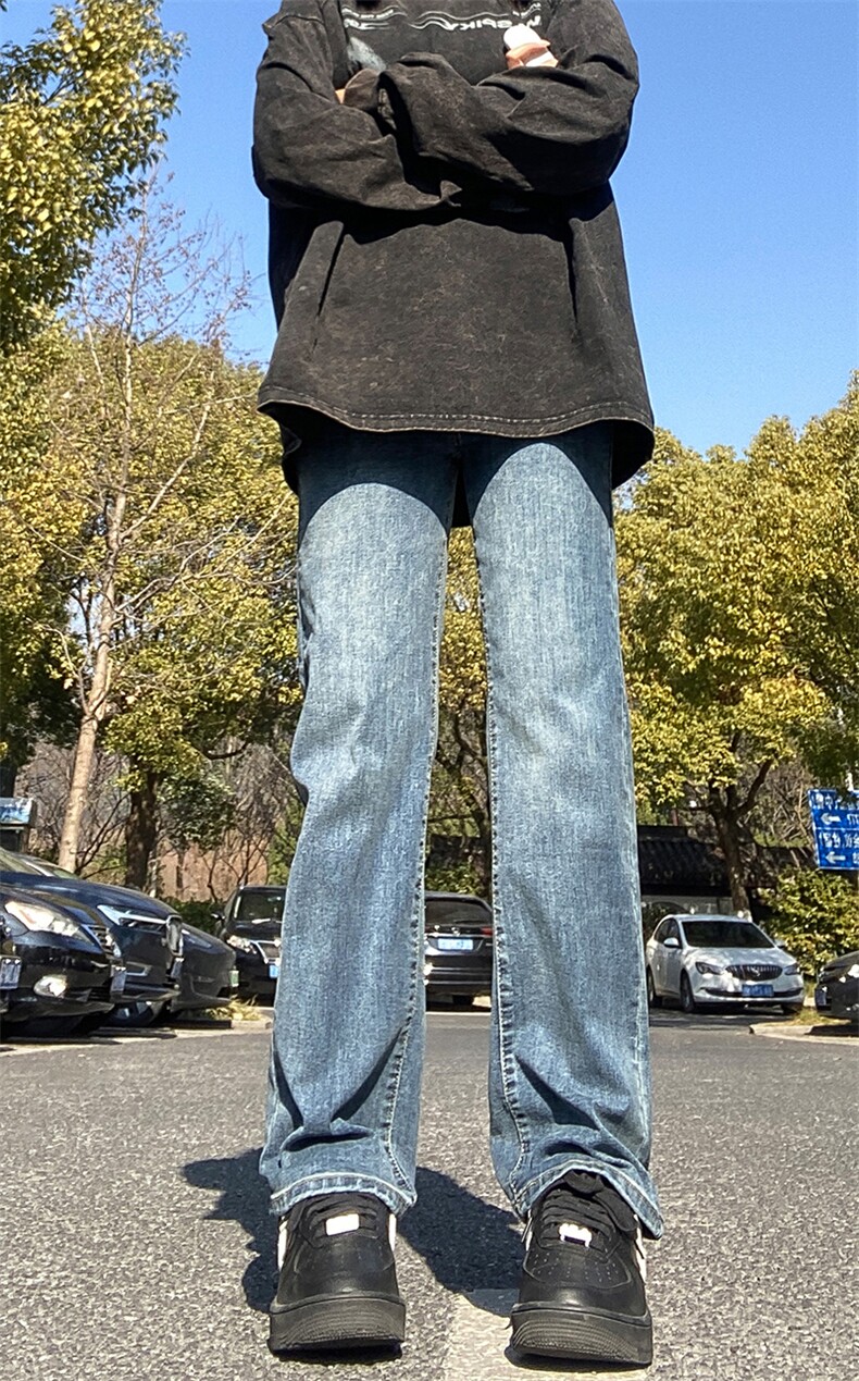2024春款修身直筒复古弹力牛仔裤715-6-BK811P55,男装牛仔裤,星座715-6