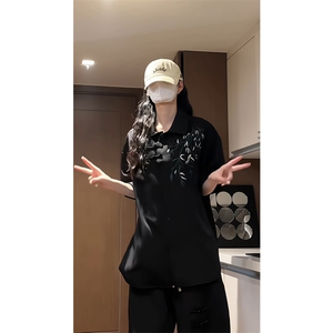 量大优 供视频 新风竹叶刺绣花冰丝短袖衬衫男 CP54-特p33图片