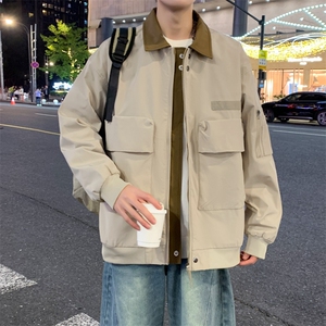 现货春季新款工装夹克男飞行员美式上衣外套A02513-P75,男生整套穿搭图片