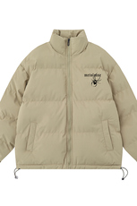 白底23新款冬季时尚百搭宽松字母印花棉服外套MY62059P85控118，男装棉衣，电商A268-1