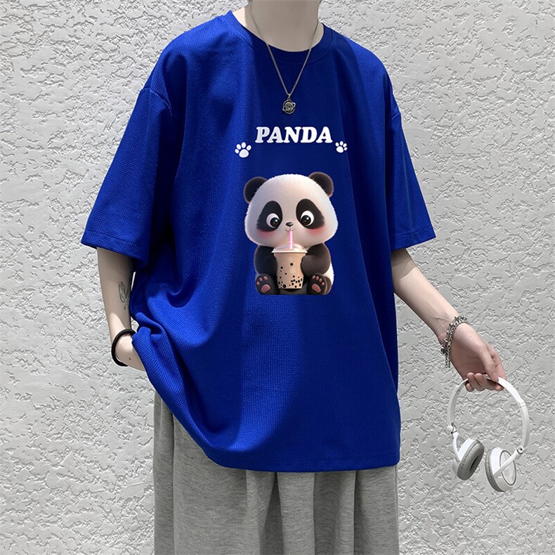 华夫格t恤男短袖男大码五分袖HT73417-P22,男装T恤,电商A040