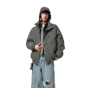 新款棉服PU加棉加厚2025冬季新品P118图片