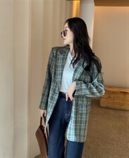 香丽迪秋装新款格子西装，女装西装，香丽迪1