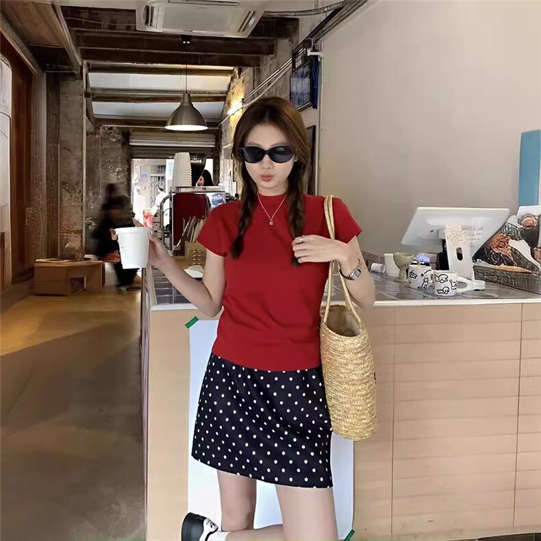 包臀裙少女波点杏色半身裙女通勤百搭高腰显瘦小个子a字西装短裙,男装西服套装,星座1210-1