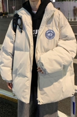 秋冬新款韩版加绒加厚保暖立领宽松棉服外套男MY2050P95控118，男装棉衣，电商A268