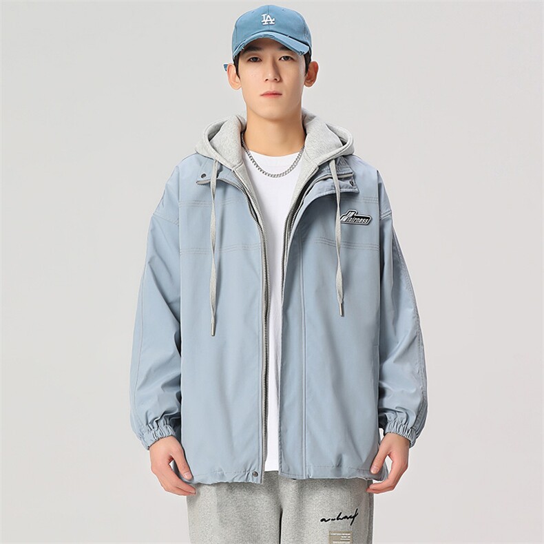 秋冬款棒球服外套男潮牌无影墙假两件情侣学生夹克22110-P80控128,男装夹克,星座717
