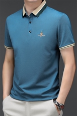 男夏季烫短袖t恤高级感商务polo衫休闲半袖体恤HMQ351-P55，男装Polo衫，星座1105-3