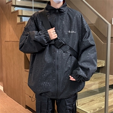 JK9026/P70两面穿休闲男外套春季宽松情侣运动ins百搭夹克两面服，男装夹克，电商A141