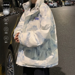迷彩扎染贴标新标白鸭绒羽绒服A247-YR106 特批P195控298图片