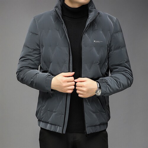 新款冬季立领羽绒服中年男时尚外套爸爸装GSNA21581-P215图片