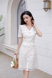 2023夏装连衣裙,女装连衣裙,贻思茗