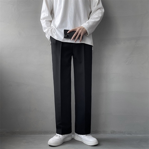 现货 夏季西装裤宽松休闲长裤男新款百搭直筒九分西裤 K3141-P28图片
