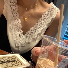 蕾丝背心，女装背心吊带，XTZ style