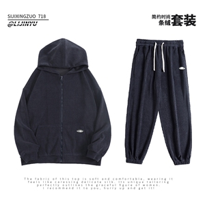 休闲时尚套装男款秋季男士男装显瘦卫衣卫裤两件套TZ853-特批-123图片