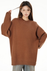 特批女模新款高品质安哥拉圆领宽松毛衣针织衫A268-M800特批35，男装针织衫/毛衣，电商A268