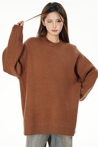 特批女模新款高品质安哥拉圆领宽松毛衣针织衫A268-M800特批35图片