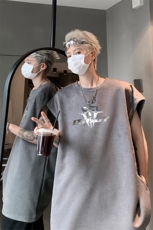 麂皮绒背心/马甲/坎肩2025夏季男装无袖T恤XZ514-2-2024116-P28，男装T恤，星座514-2(原B239)