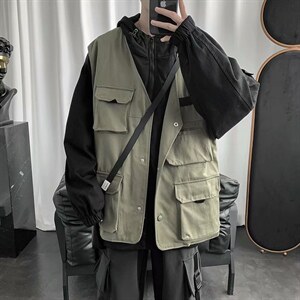 春秋新款炸街痞帅工装机能外套男韩版宽松休闲假两件夹克SY08-p65，男装夹克，星座1008-1