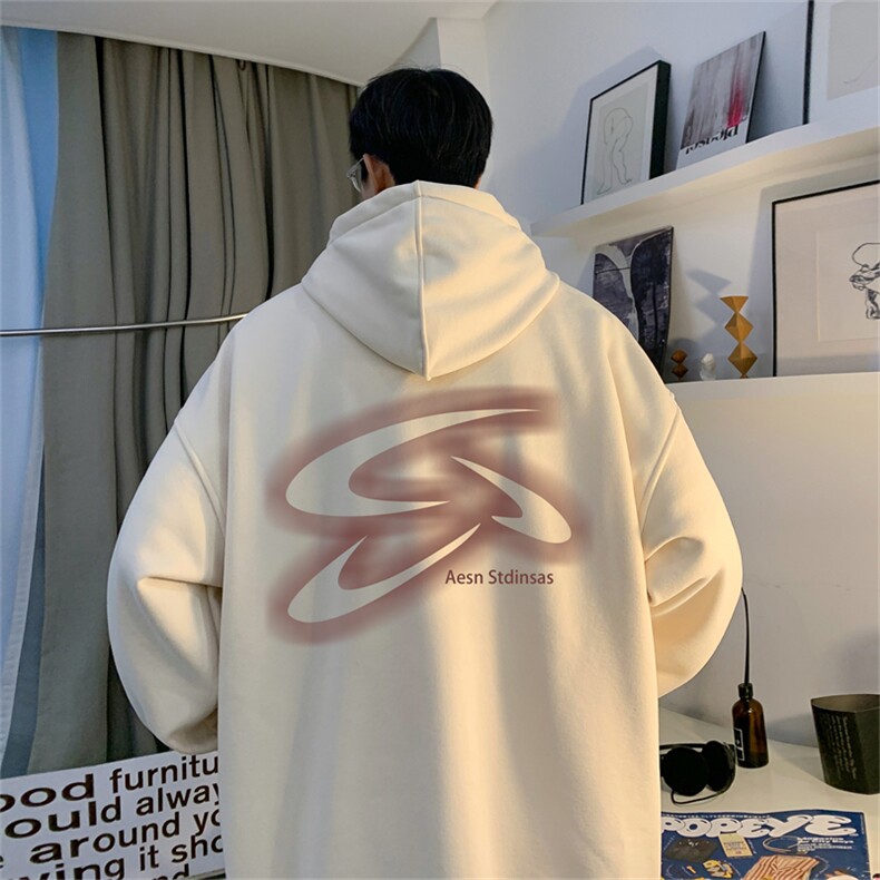抖音品质秋季320G华棉男士连帽大码印花卫衣WYH2482-P45控68,男装卫衣,电商B370