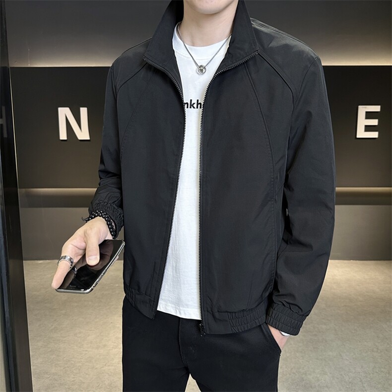 男秋装外套行政上衣服潮牌痞帅休闲立领工装夹克JK9213P90控138,男装夹克,星座914