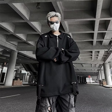 【有货】DA50-P40青少年POLO领文艺潮春秋半拉链翻领POLO衫长袖男，男装卫衣，星座603-2