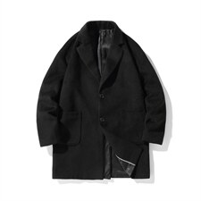 N2075/P90冬季男士呢大衣男中长款男呢料中性风潮呢子外套风衣，男装毛呢大衣，电商A141