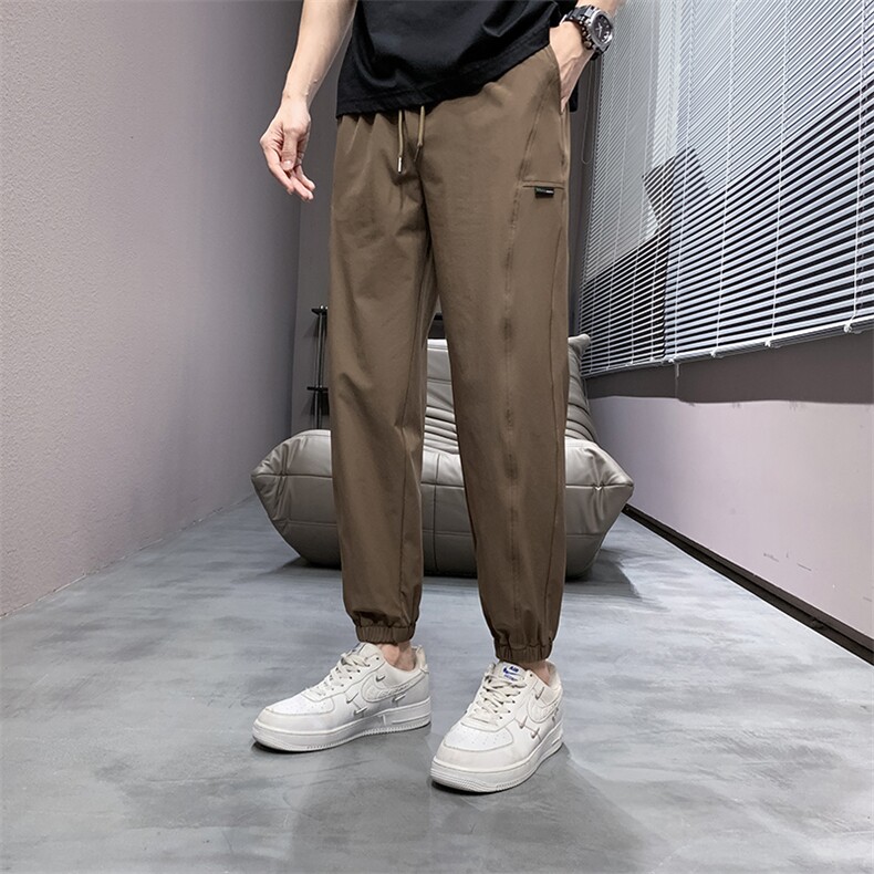 夏季冰丝休闲裤男宽松潮流百搭休闲运动裤963-P25控48,女装休闲裤,星座717