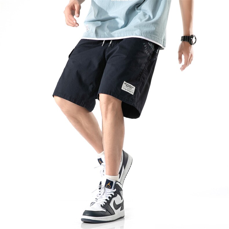 2021夏季新款潮牌宽松男潮休闲运动短裤男五分裤A438-Z915-P35,男装休闲裤,电商A438