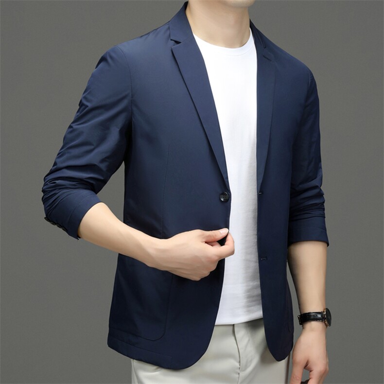 A33621春秋款男士西服商务通勤男装纯色夹克外套简约P165,男装夹克,电商B360