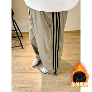 A178-5036A-特P45限价79 加绒三防面料秋冬季三条杠裤子图片