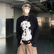 美式圆领毛衣男慵懒风休闲针织衫MY9197P63，男装针织衫/毛衣，星座1116-2