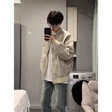 高品质设计感pu皮结构夹克外套男CP96-特p75，男装夹克，电商B371