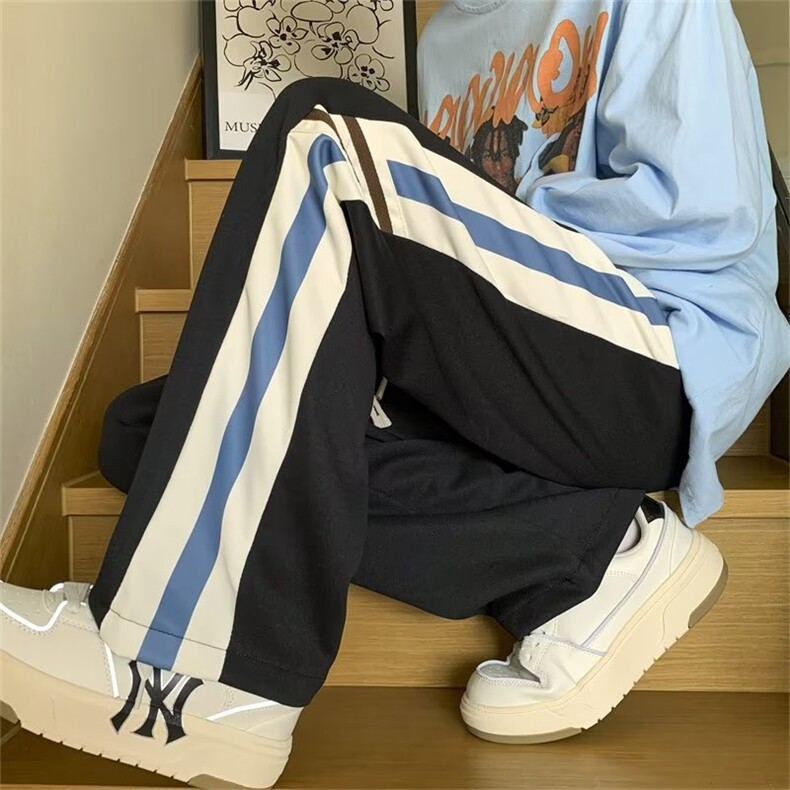 23潮流夏季休闲卫裤直筒宽松ins潮流百搭裤子GK389-P40,男装休闲裤,星座1109-3