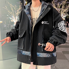 冲锋衣外套男秋季青少年潮牌痞帅炸街夹克登山服A436-23302-P70，男装夹克，电商A436
