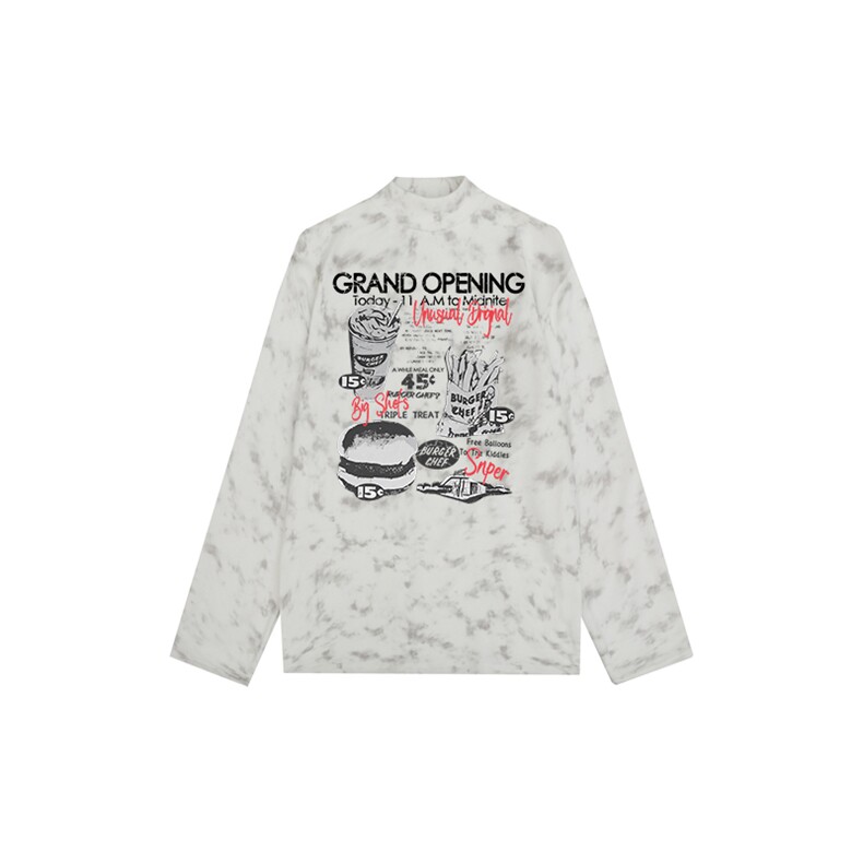 260克重磅扎染德绒半高领打底衫【有货】HD019-DR25411RB-P25图片