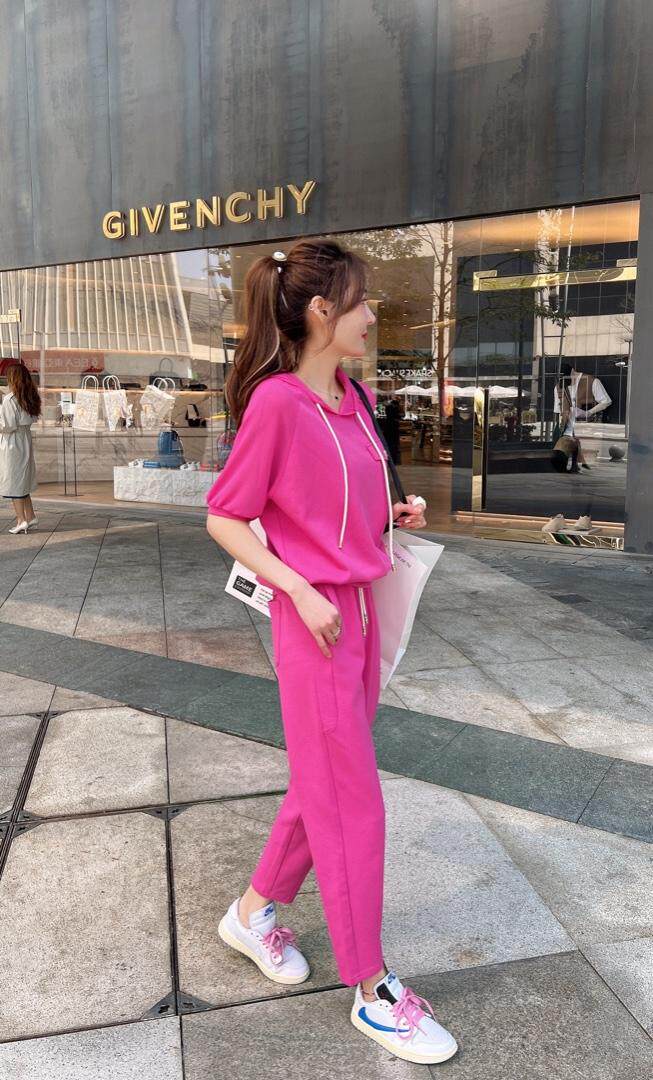 夏季休闲套装，女装运动套装，VolcanicFlame丽璨