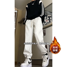加绒加厚运动裤束脚卫裤M-4XLK823-1特P43加绒K823特P49，男装休闲裤，电商A309