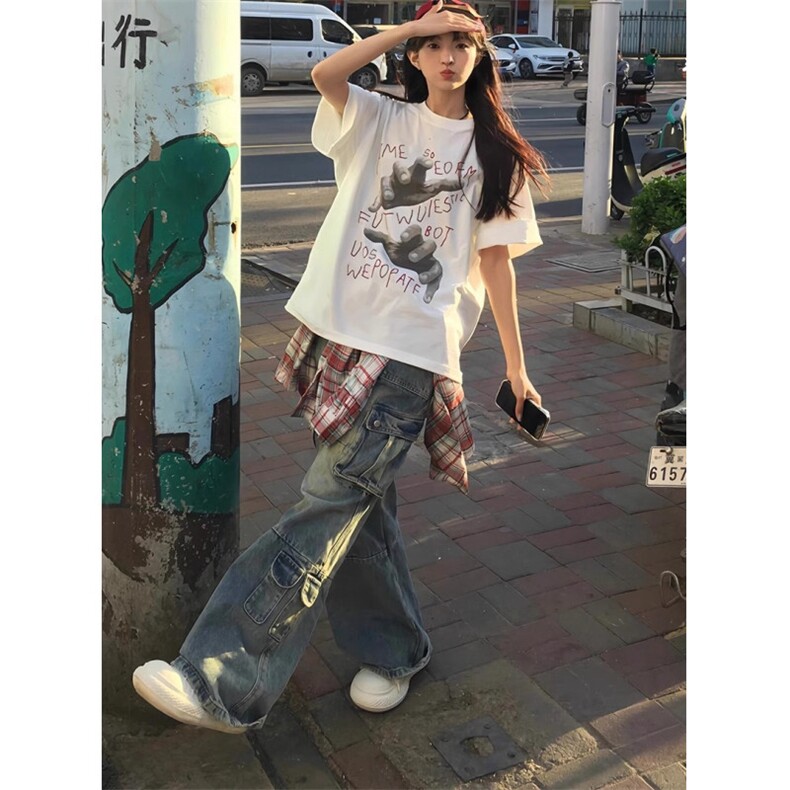 T0751-P25创意个性街头复古印花纯棉短袖春夏新款宽松上衣,男装T恤,星座617A-2