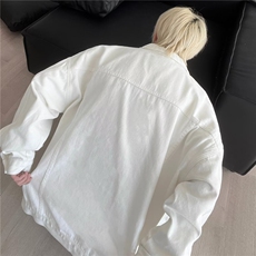 牛仔外套男韩版复古工装夹克潮牌ins港风宽松帅气上衣潮DW106-p60，男装工装外套，星座1008-1